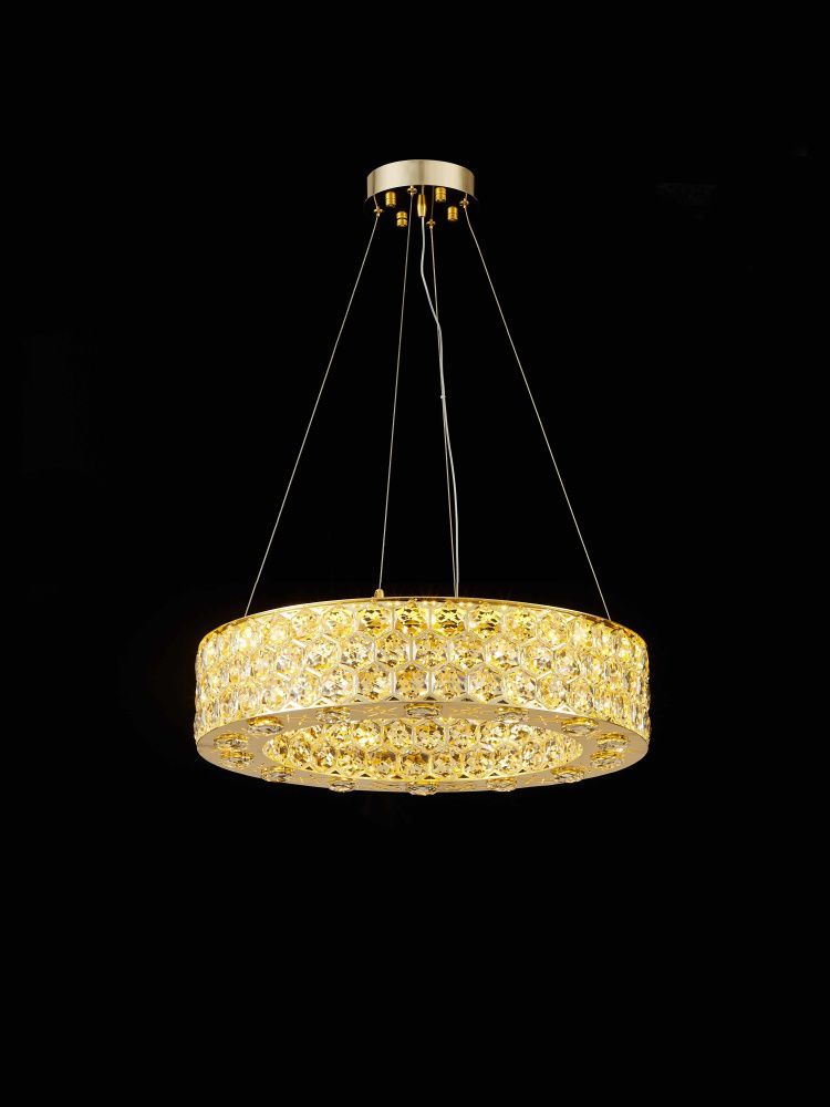 Люстра Ø600 x H140 (1000) мм, E14 LED-116W NewRgy H GOLD (Золото) E71-ф600*H140 H GOLD