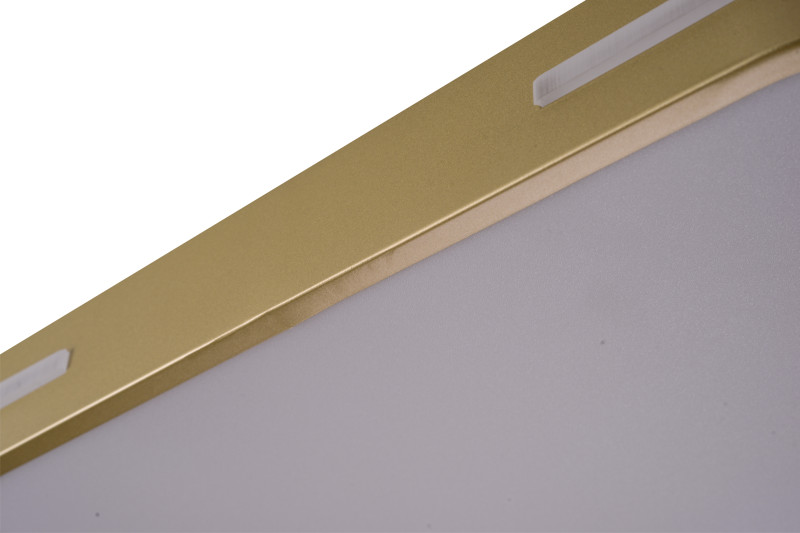 Накладной светильник 40*40*5 см, LED, 48W, 4000K Zortes Gabby ZRS.1215.03, латунный
