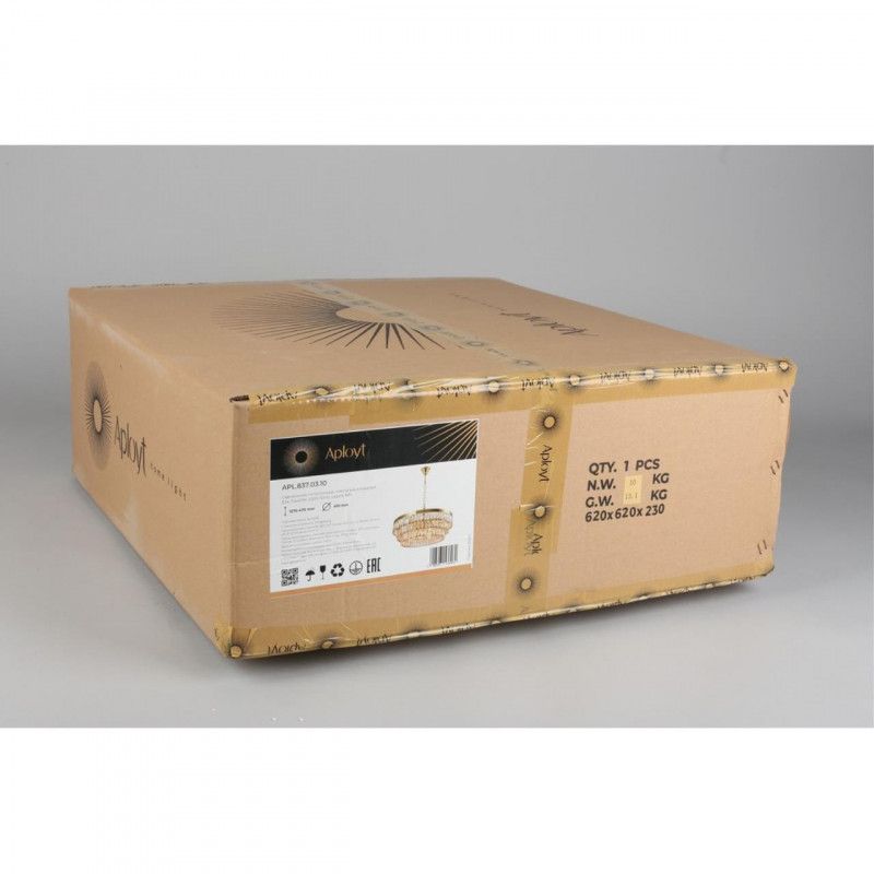 Подвесная люстра 60*50-100 см, E14, 40W, Aployt FRANCHESKA APL.837.03.10, бронзовый