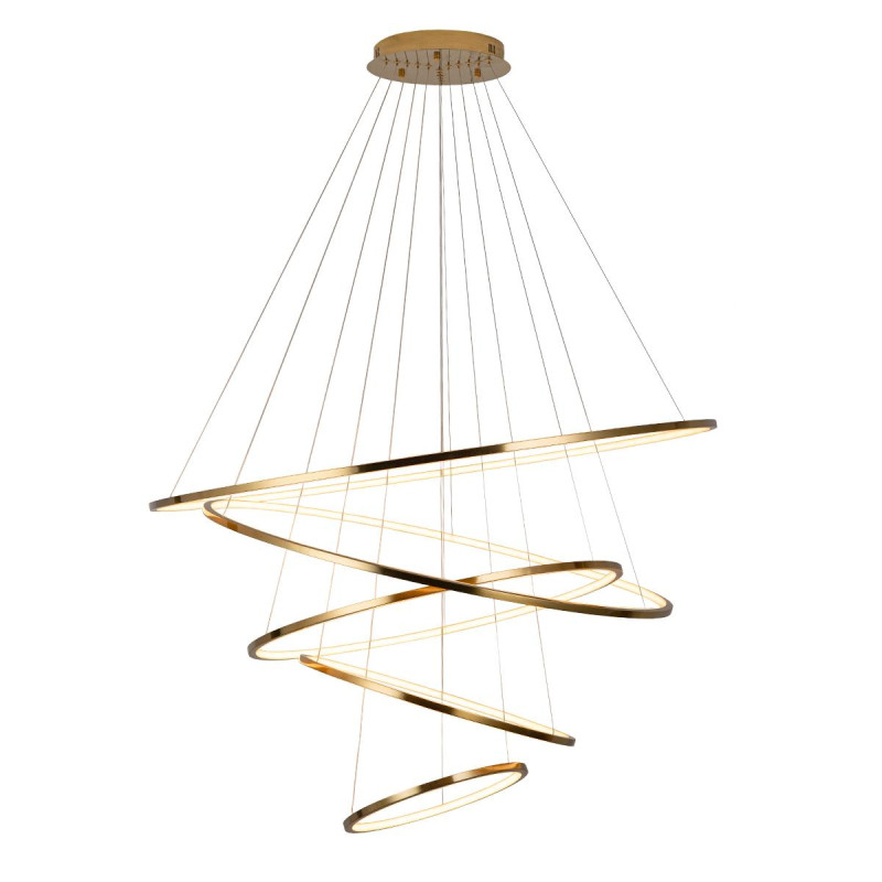 Светильник *120+100+80+60+40 см, 5*LED*122W, 3000К Loft It 10015/5 Ring, Золото