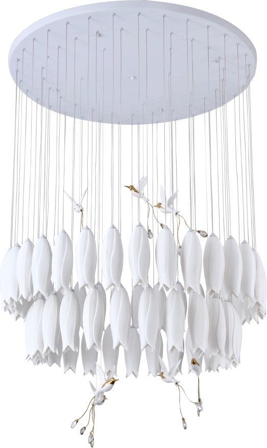 Люстра подвесная 100 см, Stilfort 4043/01/58P, белый