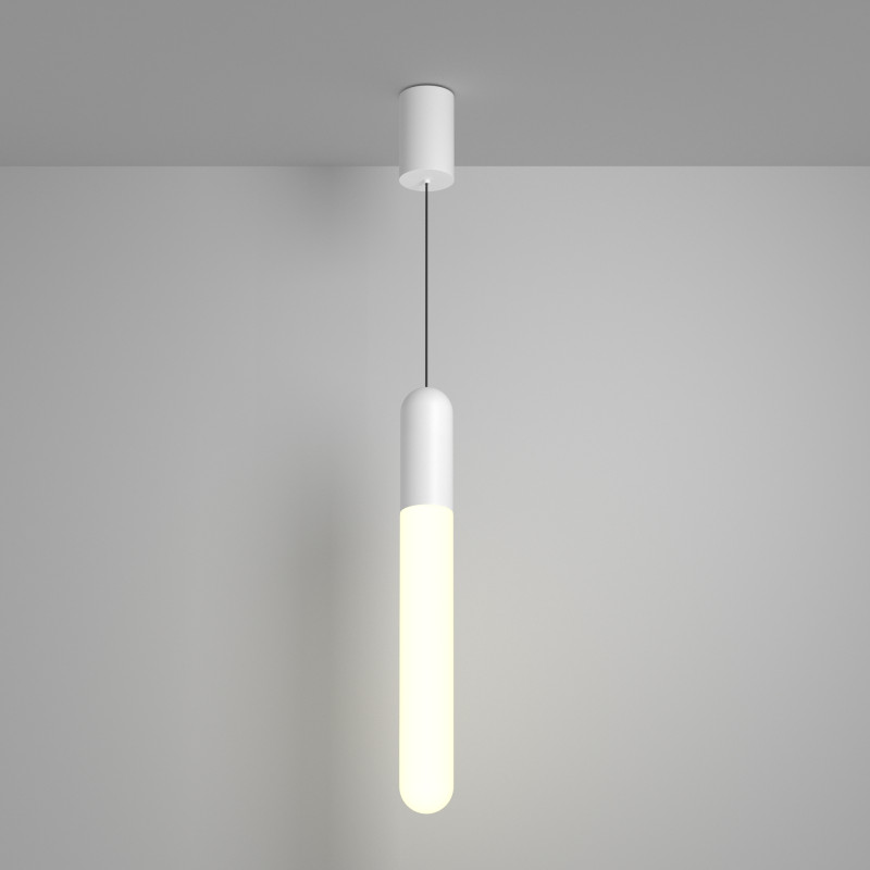 Подвесной светильник 6*6*50 см, LED, 12W, 3000К, Maytoni Technical Mist P101PL-L500-12W3K-W белый
