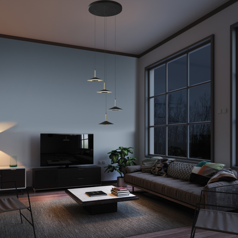 Подвесной светильник *50*271,9 см, LED *  32W, 3000К Mantra Orion 7476, латунный