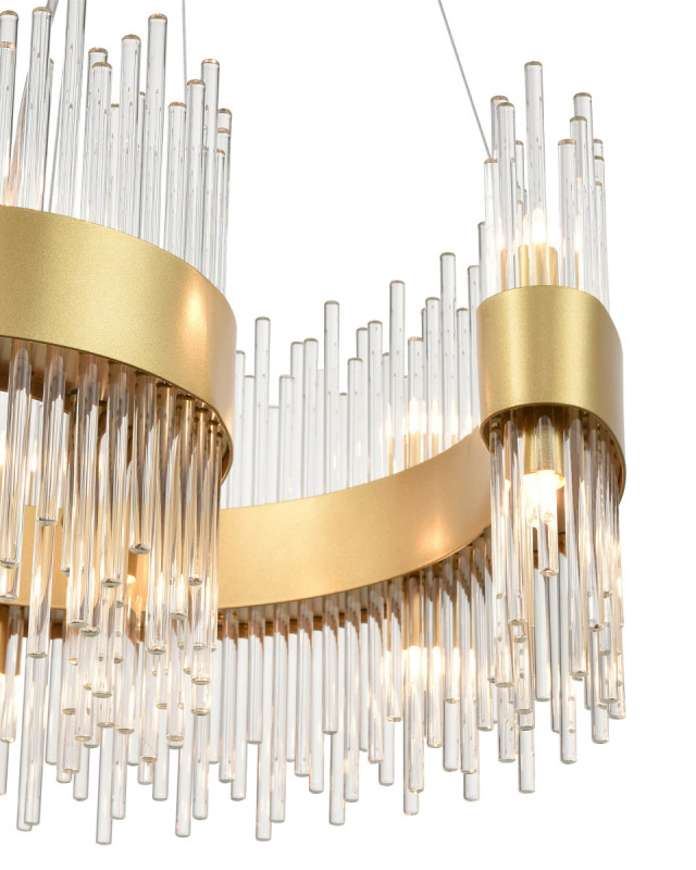 Подвесной светильник  50*100 см, 12*G9 золото Vele Luce Kronos VL3244P12