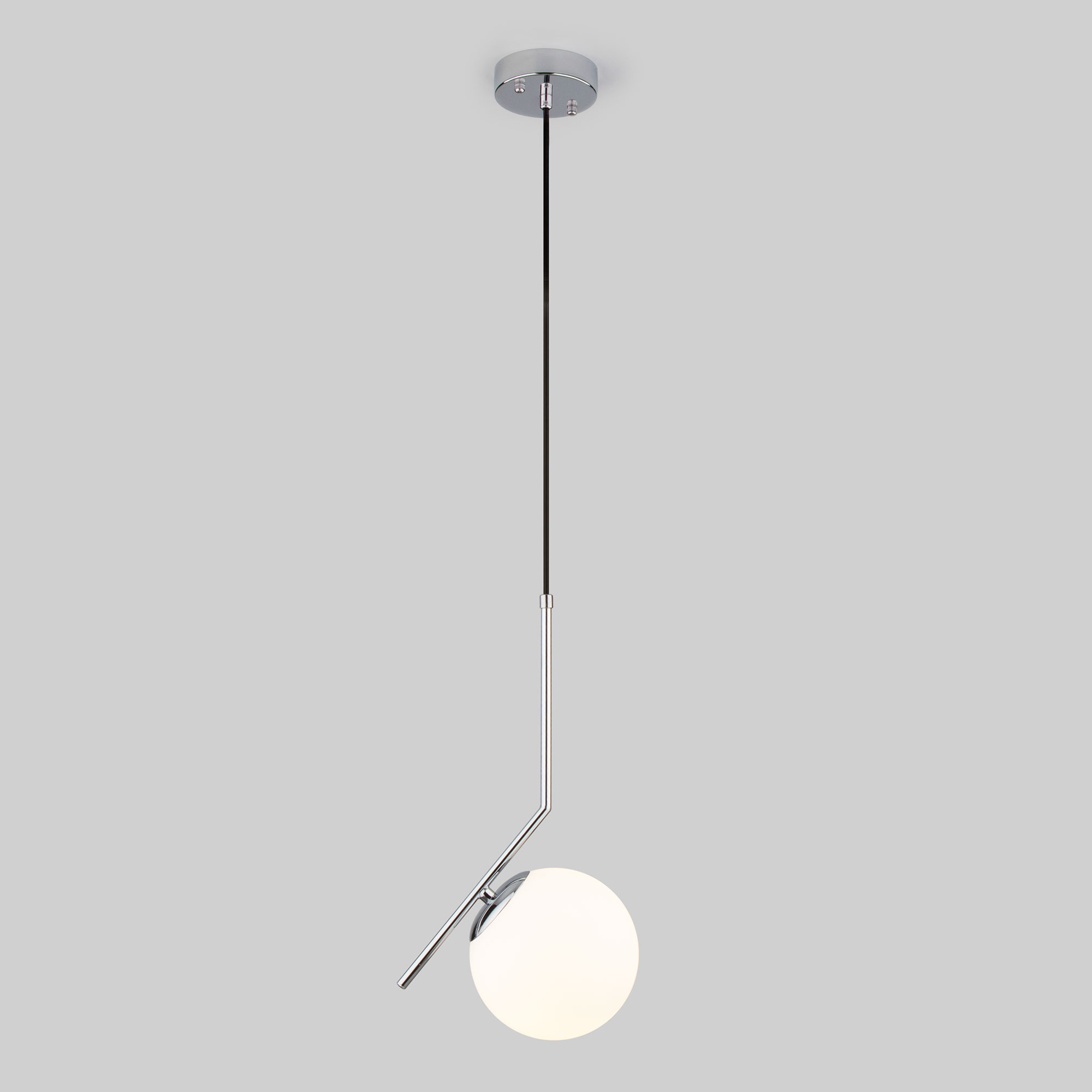 Подвесной светильник с плафоном 15 см Eurosvet Frost 50152/1 хром