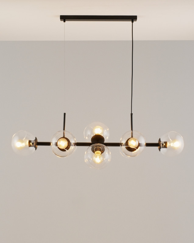 Подвесная люстра 110*10*110 см, E27 480 W, Moderli Long V2171-P Черный