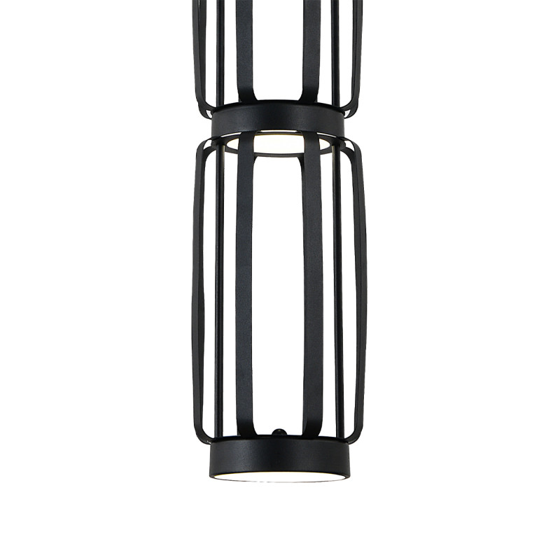 Подвесной светильник 15*15*150 см, LED, 47W, 3000К-6000K, Indigo CAPSULA V000159L черный, 14027/4P Black