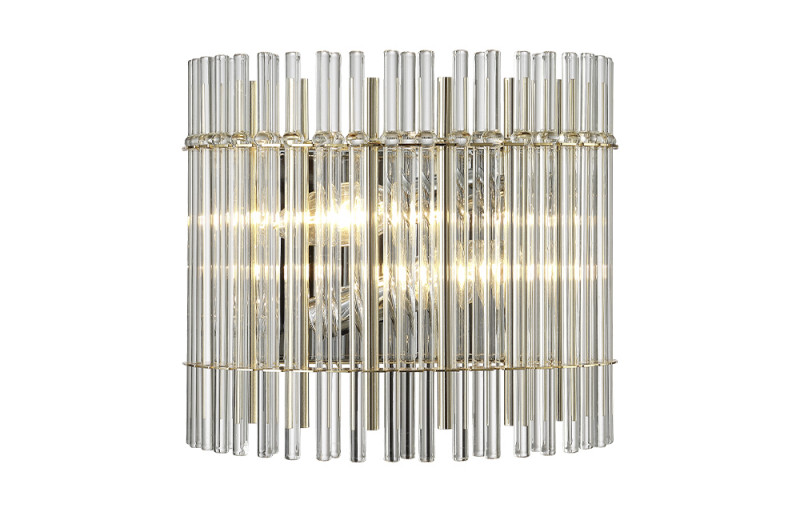 Бра Crystal Lux AURELIO AP2 GOLD+CHROME/TRANSPARENT Хром