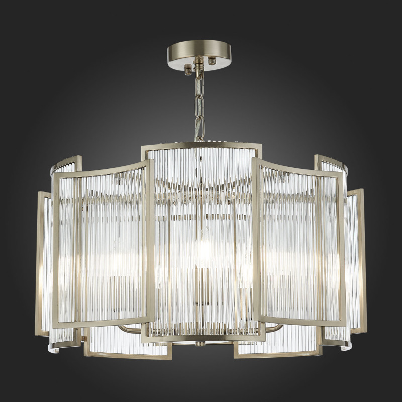 Люстра подвесная 58 см, 300W, ST LUCE COSENZA SL1234.103.05 Никель