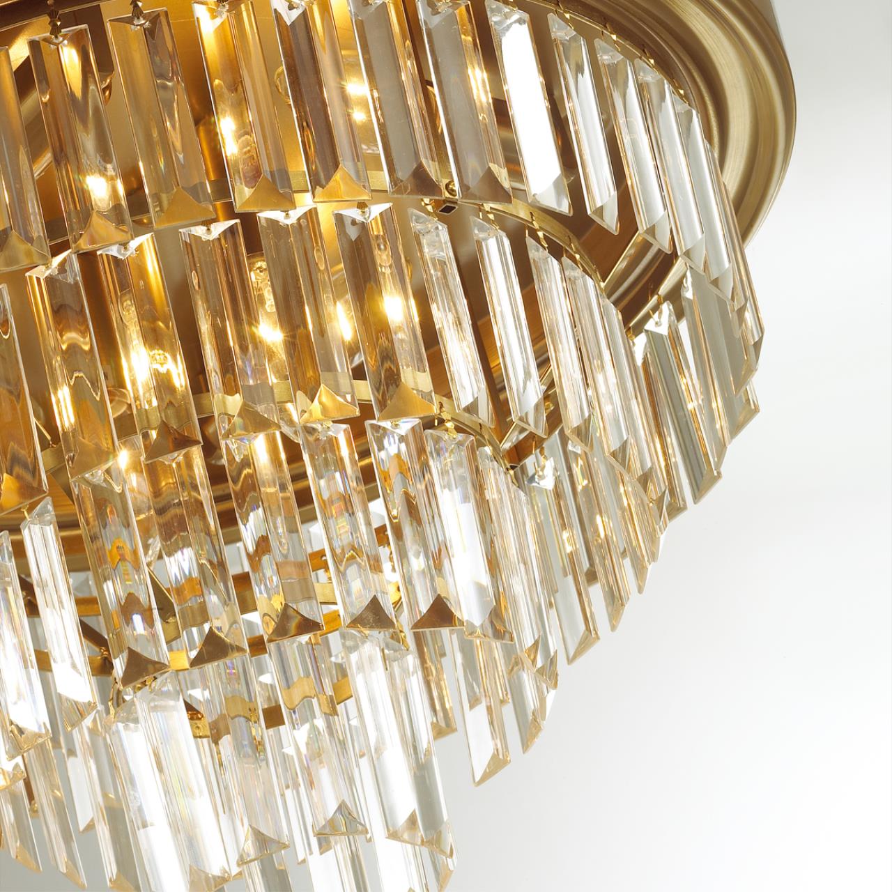 Люстра потолочная  47 см Lumion ZAHA CLASSI 5257/6C латунь