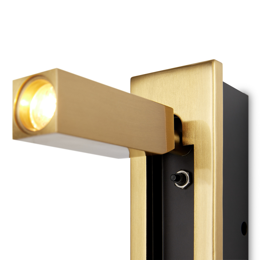 Бра 8*5,5*-17,5 см, 1*LED*3W, 2700K, Freya Шон / Shon FR5347WL-L3BR, Бронза
