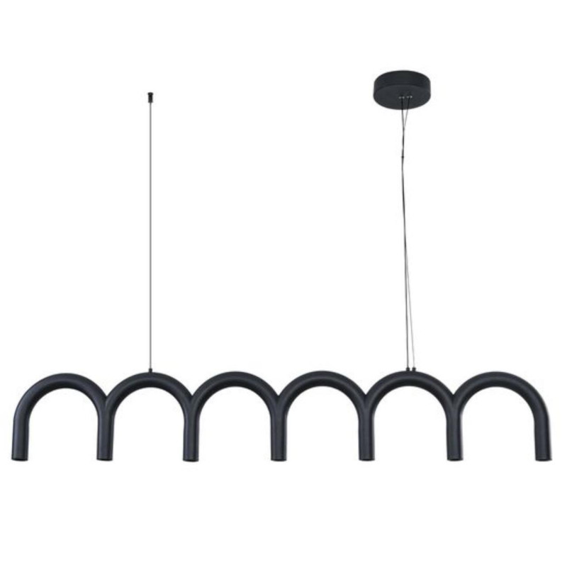 Подвесной светильник 12*120*17,5 см, LED, 45W, 3000К, Arte Lamp Warhol A3258SP-45BK черный