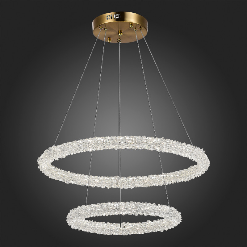 Люстра подвесная 60 см, 55W 3000 - 6500K ST LUCE AVANA SL6110.203.02 Золотистый