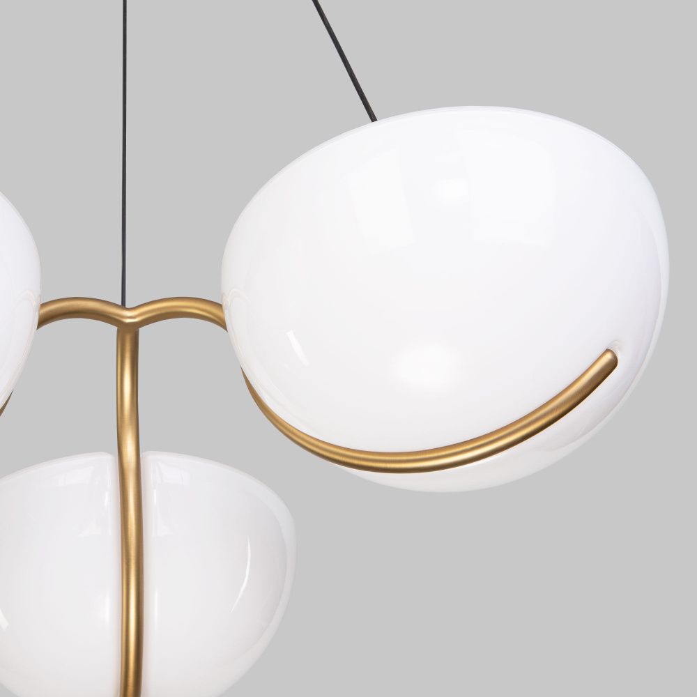 Подвесной светильник 58*58*150 см, LED*40W, 4000K, Eurosvet Emisfero 50083/3 LED, золото, a069300