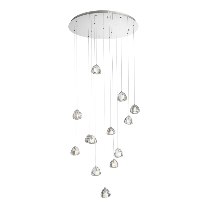 Каскадная люстра 80*200 см, LED, 3W,  3000К, ST-Luce WATERFALL SL6017.101.13 хром