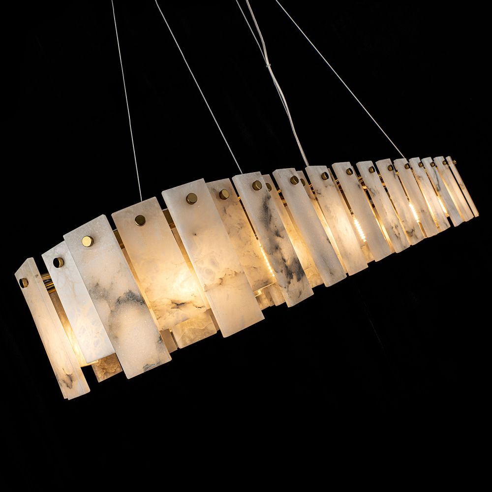 Люстра 120*35*-16 см, 18*G9*40W, Modelux  ML.6998.1200 BS, Латунь