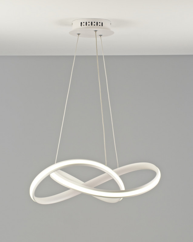 Подвесной светодиодный светильник 55*100 см, LED 96 W, Moderli Tiara V2790-PL Белый