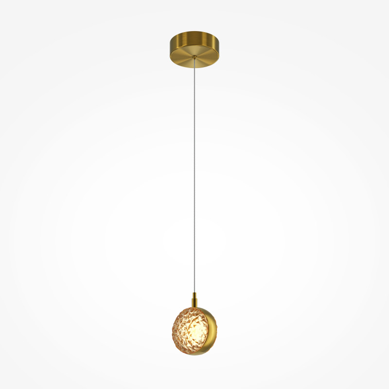 Подвесной светильник 14*13*318 см, LED, 3000К, Maytoni Mind MOD299PL-L10BS3K латунный
