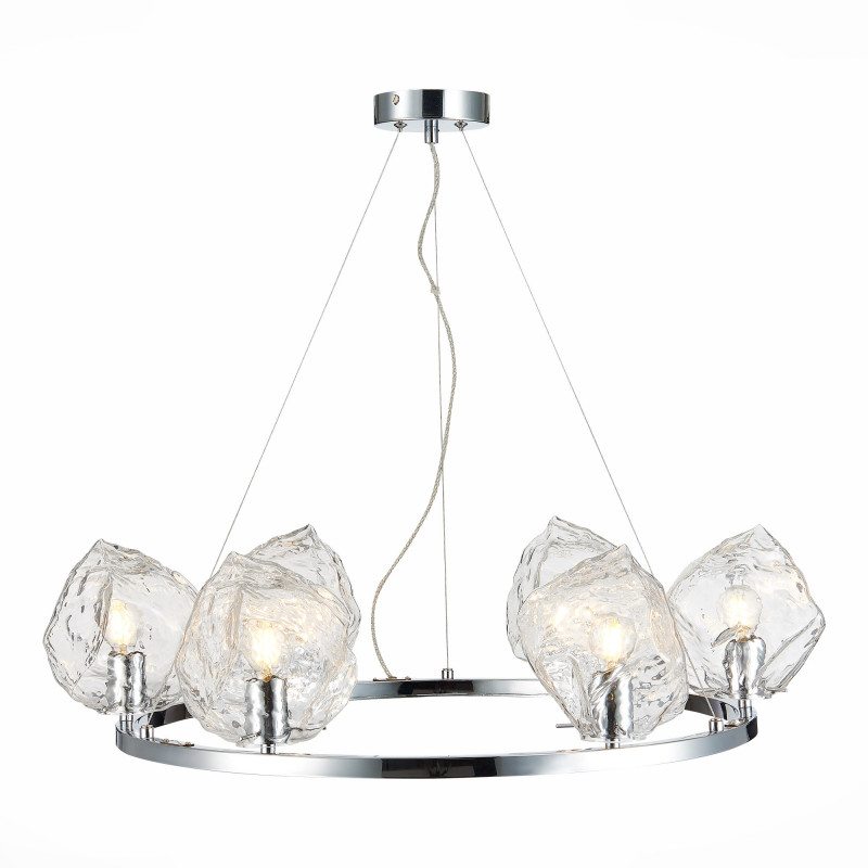 Люстра подвесная 82 см, ST LUCE PORTICI SL1175.103.06 Хром