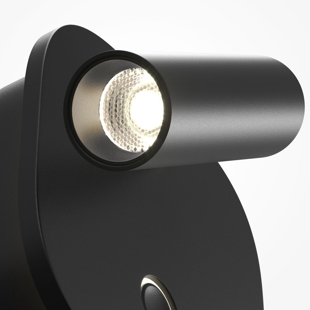 Бра  C175WL-9W-2.7-4K-B 10,5*10,5*-6,4 см, *LED*9W, K, Maytoni technical Ego C175WL-9W-2.7-4K-B, Черный