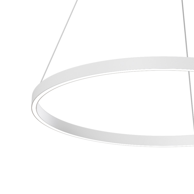 Подвесной светильник 80*127,5 см, LED, 51W, 3000К-4000К, Maytoni Rim MOD058PL-L42WK белый
