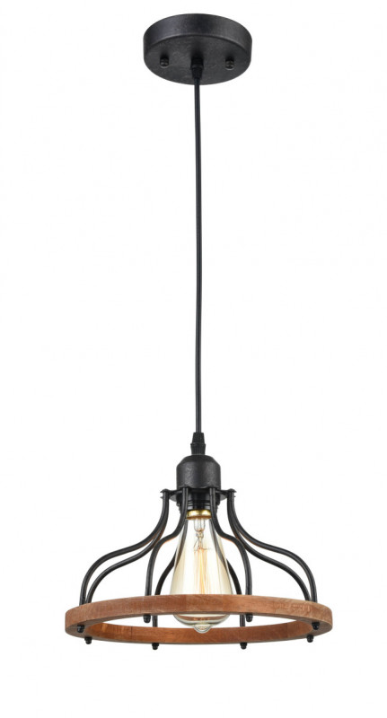 Подвесной светильник  24*140 см, 1*E27 античный черный Vele Luce Franco VL6032P01