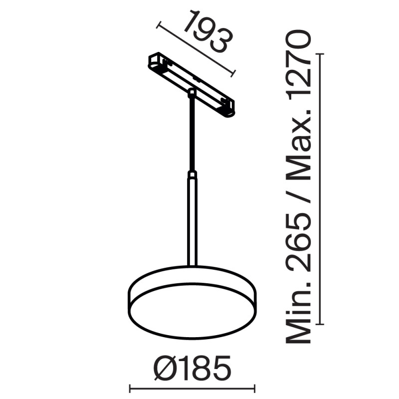 Светильник 18,5*18,5*110 см, LED, 15W, Maytoni Technical PLATO TR123-4-15W-DS-B черный, 3000-6000K, 120°, Dim Exility