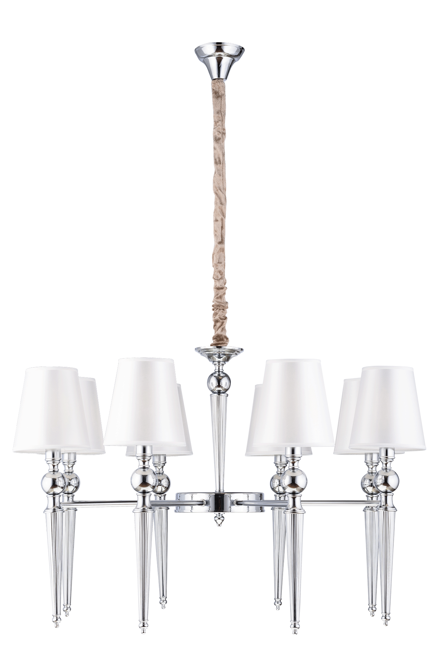 Люстра 840*550-1200, 8*E14, 40W NewRgy Модерн 8661/8CR CHROME, Хром