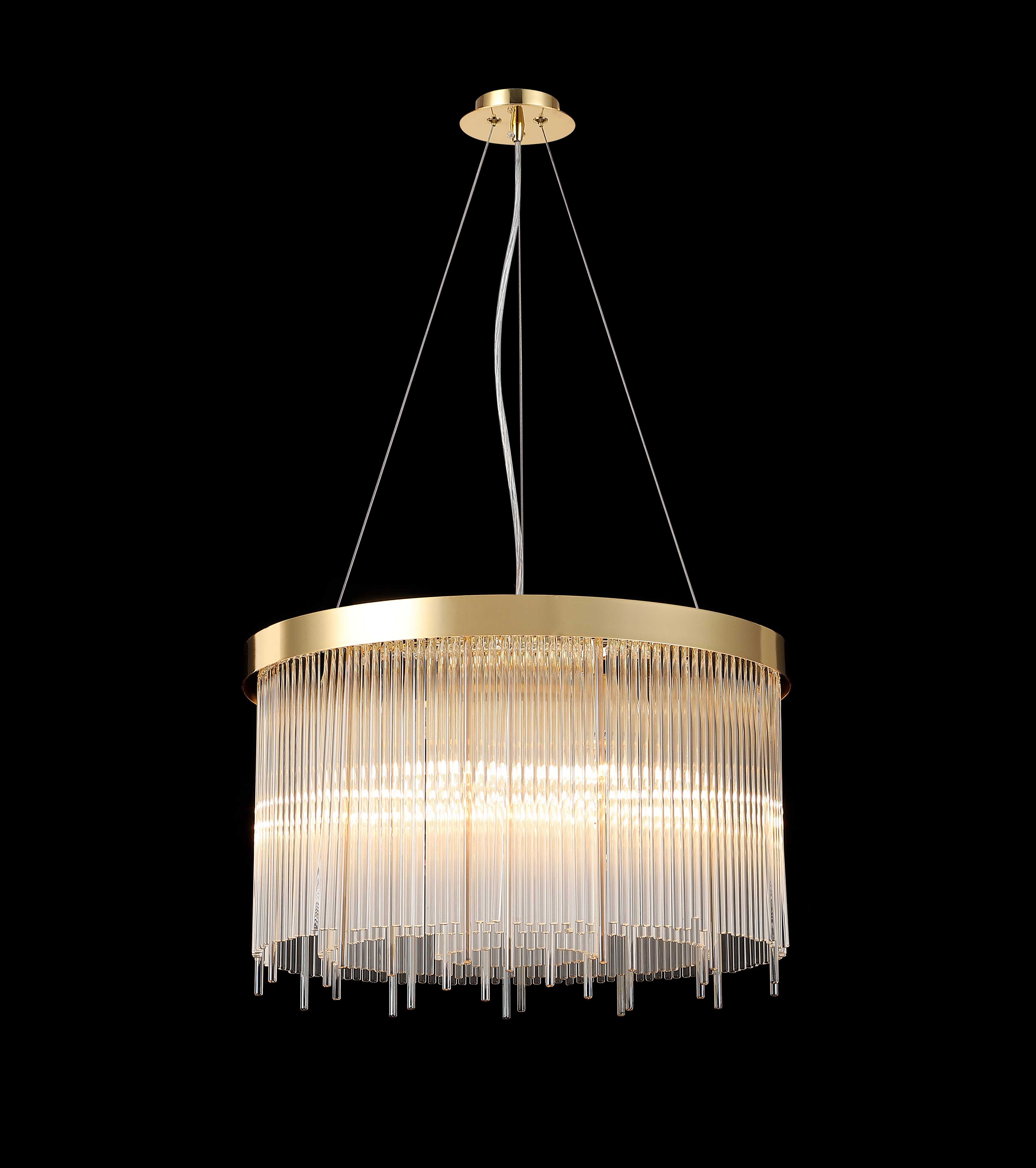 Люстра  500*300, 7*E14, 40W NewRgy Cristallo F15-D500 H-GOLD, H-GOLD