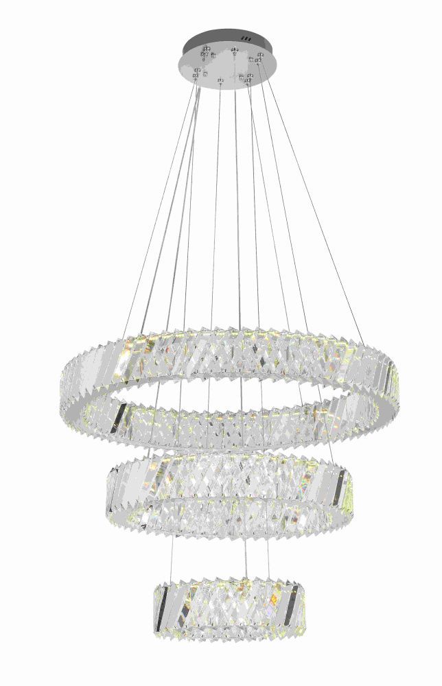 Люстра Ø800 (600) (400) x H1200 мм, LED 74W 4000K NewRgy SAND NICKEL (ПЕСЧАНЫЙ НИКЕЛЬ) 105PLSK/D800+600+400BC SAND NICKEL