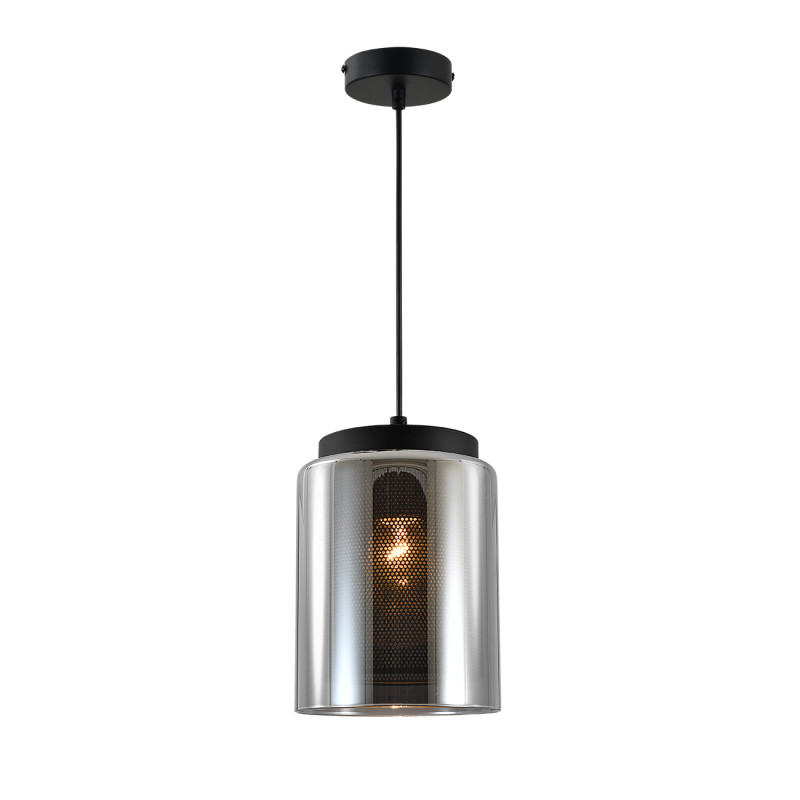 Подвесной светильник 15 см, Indigo Alleanza 10023/1P Black V000504, черный, 10023/1P Black