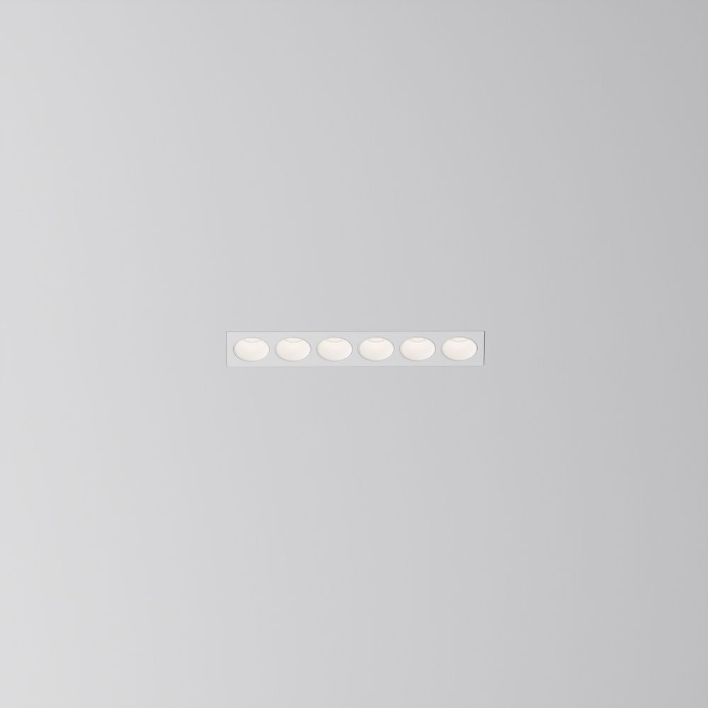 Встраиваемый светильник  DL065-12W3-6K-TRS-W 18,2*2,95*-6 см, *LED*12W, 6000K, Maytoni technical Points DL065-12W3-6K-TRS-W, Белый