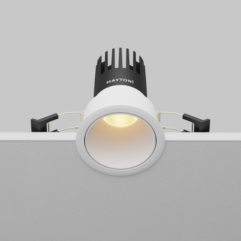 Встраиваемый светильник  DL116-10W-2.7K-W **-9,7 см, *LED*10W, K, Maytoni technical Dip DL116-10W-2.7K-W, Белый