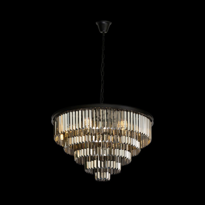 Подвесная люстра Loft IT Prism 10018/800C, диаметр 80 см, черный