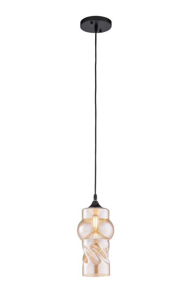 Люстра Ø100 x H240(800), мм, 1*40W, BK (Черный) Rilon 4648/1H BK