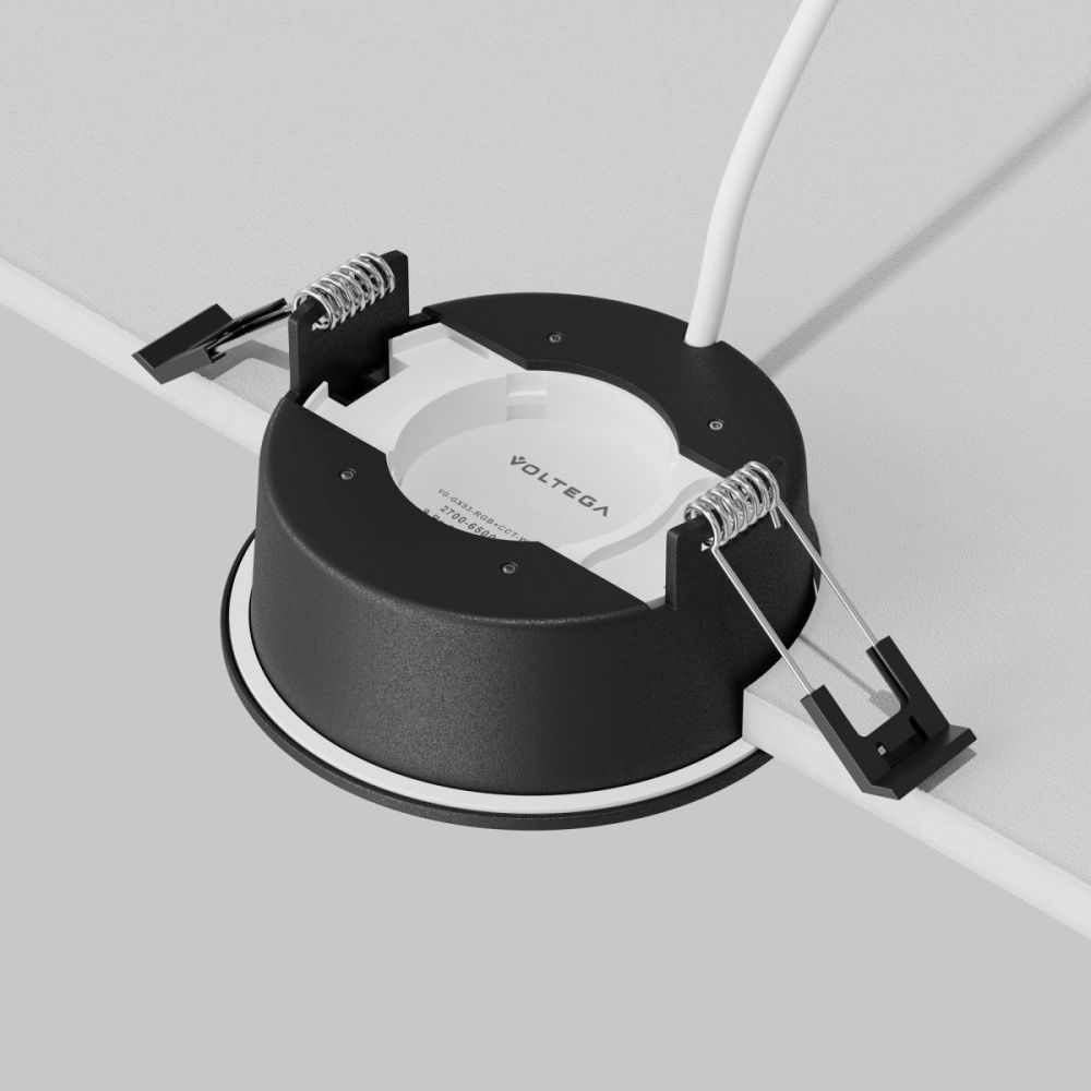 Встраиваемый светильник 10 см, вр 9 см, Maytoni Technical Downlight Orb DL130-GX53-B, черный