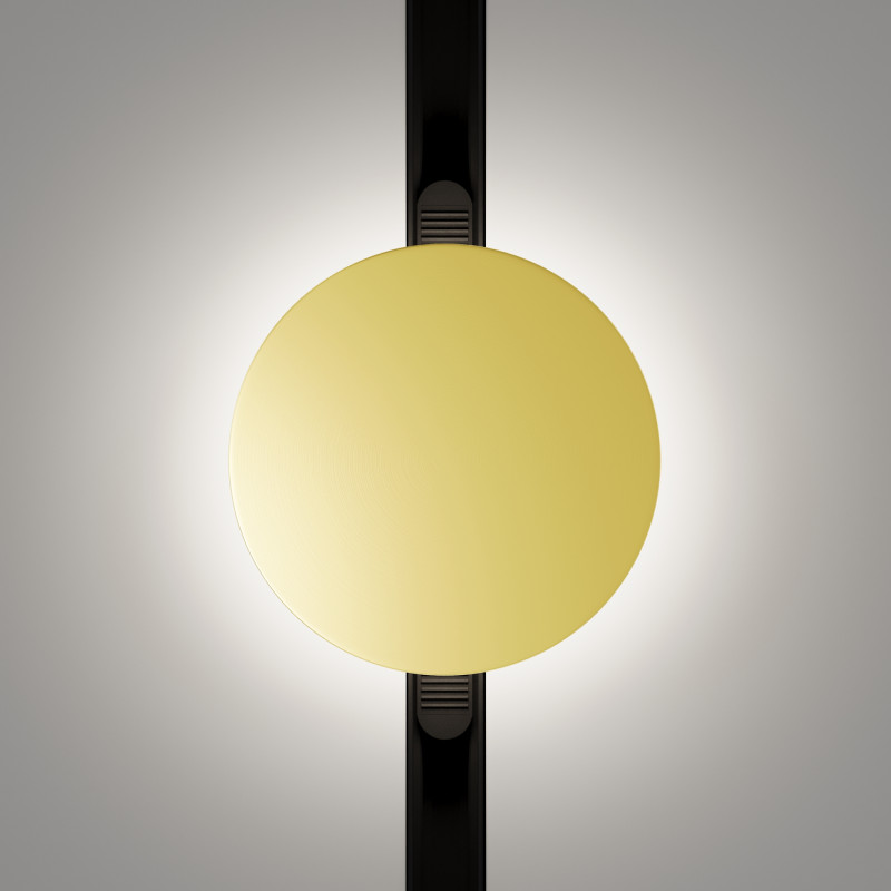 Светильник на шине 15*15*7 см, LED, 5W, 3000К, Maytoni Technical Relax TR107-2-5W3K-BS латунный