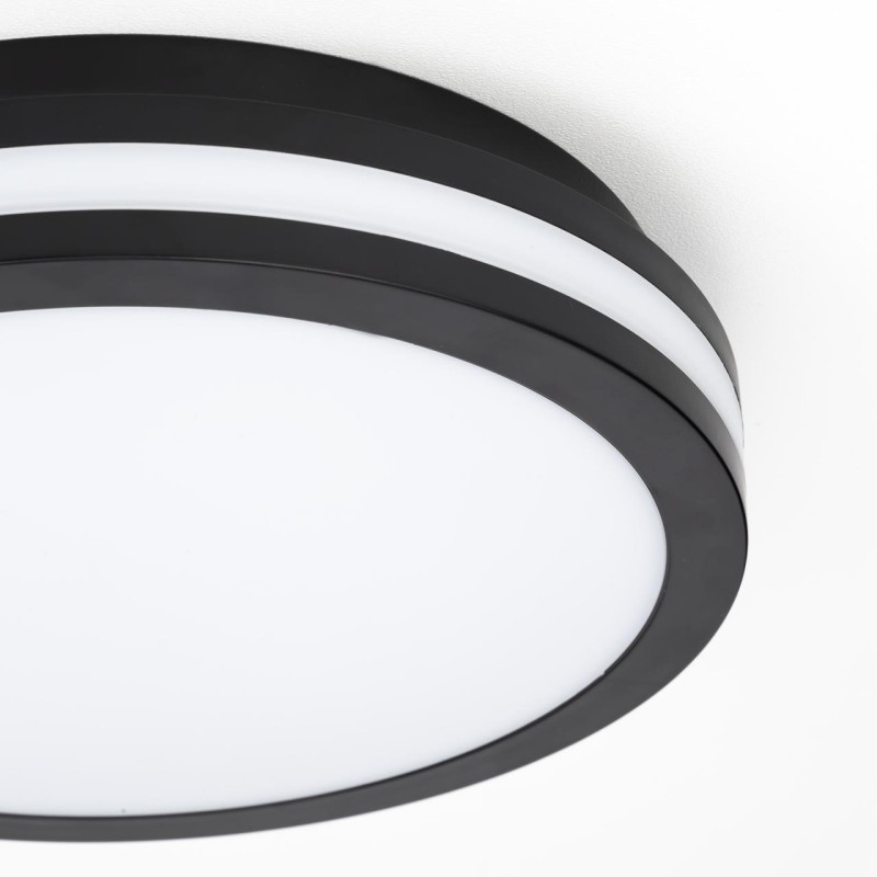 Светильник 23*5 см, 18W, 3000-4000-6500K Citilux CL711011V LUNS Черный  IP64