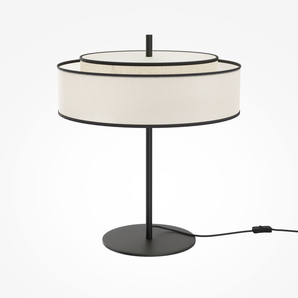 Настольная лампа *33*-39 см, 2*E14*40W, Maytoni Bergamo MOD613TL-02W, Черный