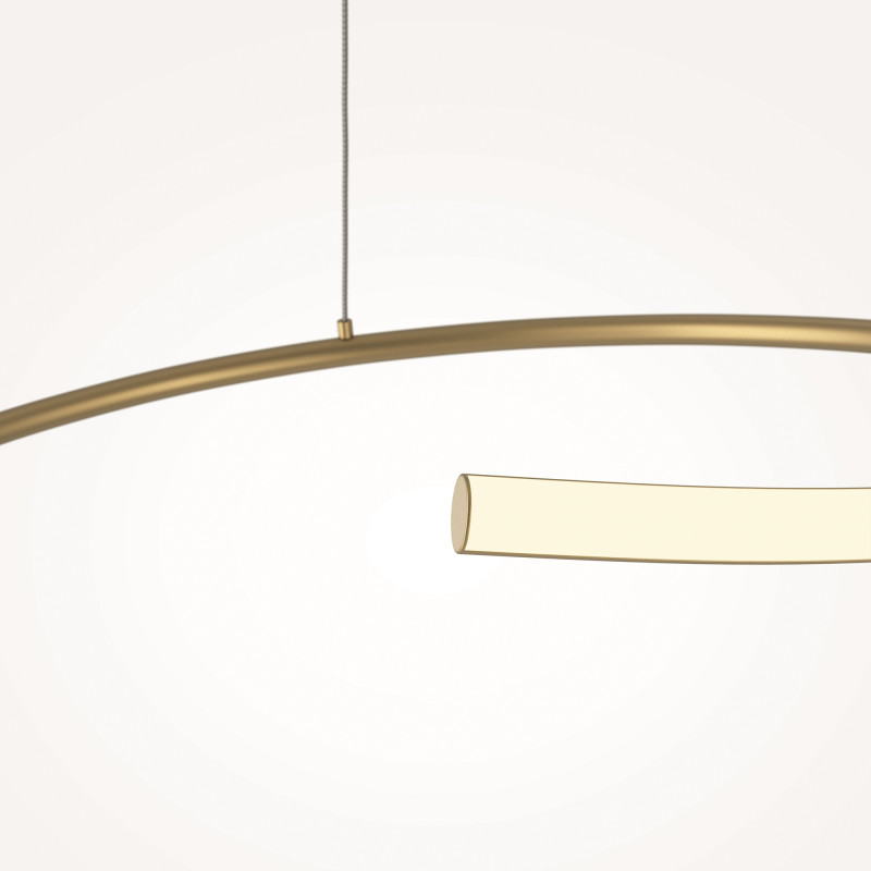Подвесной светильник 60*60*325,7 см, LED, 31W, 3000К, Maytoni CURVE MOD242PL-L33BSK латунный