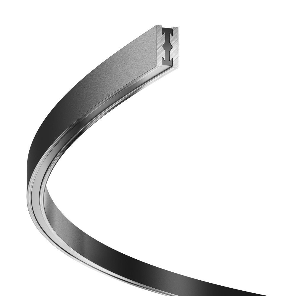 Шинопровод круглый из полукругов 1800мм Flarity черный Maytoni Busbar trunkings Flarity TRX154-2SR-D1800-B, Черный
