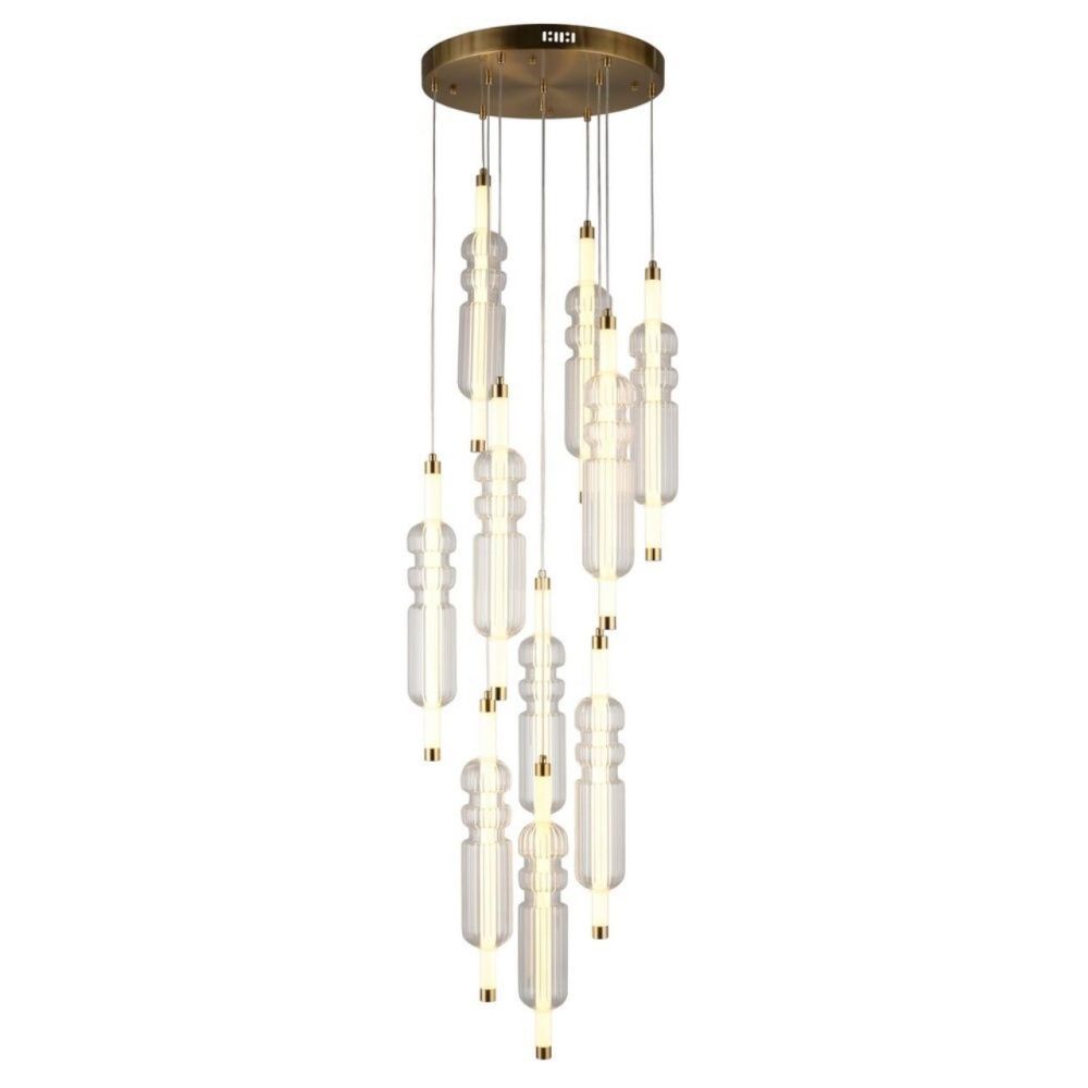 Люстра потолочная Omnilux Vepri OML-51806-37, бронза,  LED 37W, 3000K