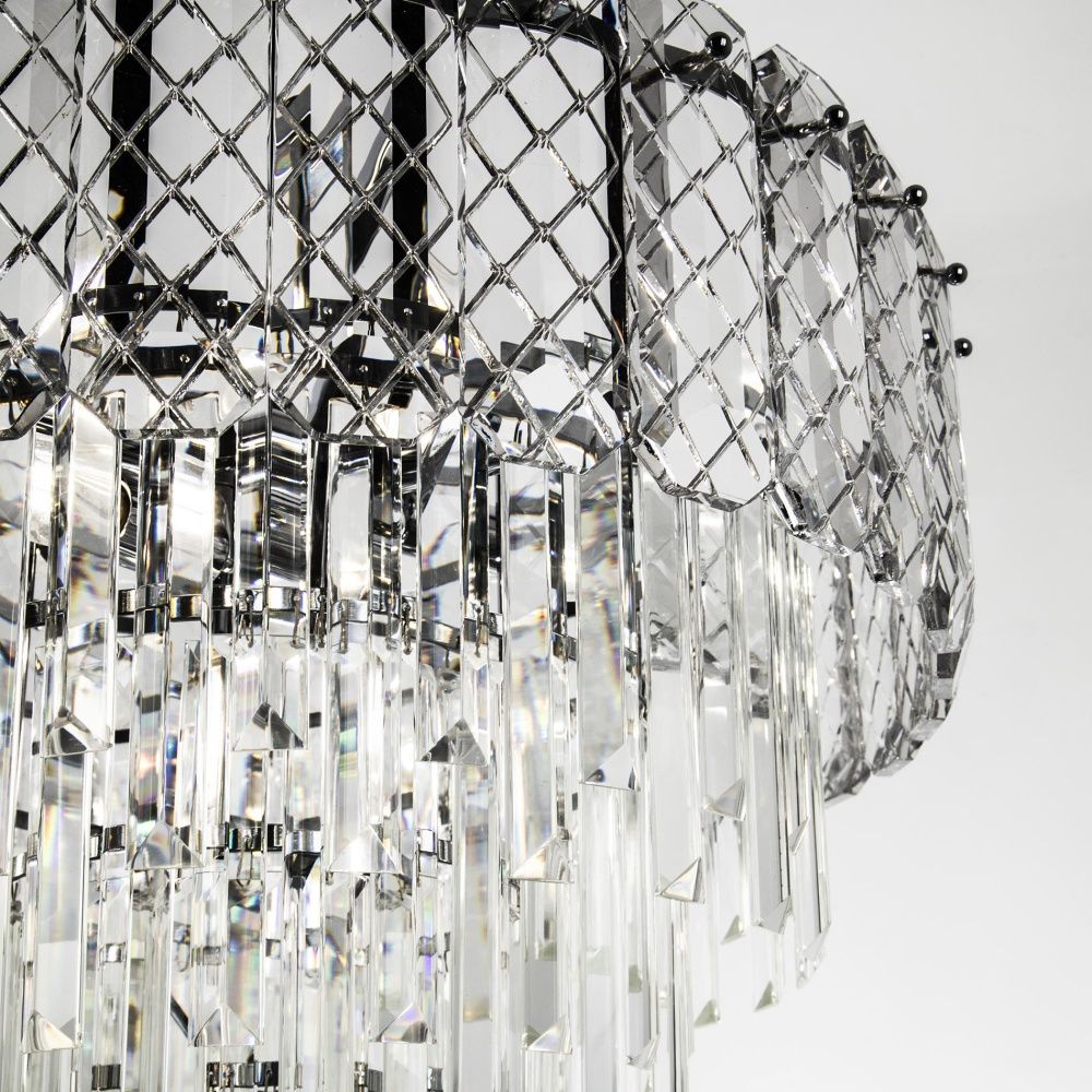 Подвесная люстра 55*55*110 см, Е14 10x40W, Хром MODELUX ML.20210.10R CR