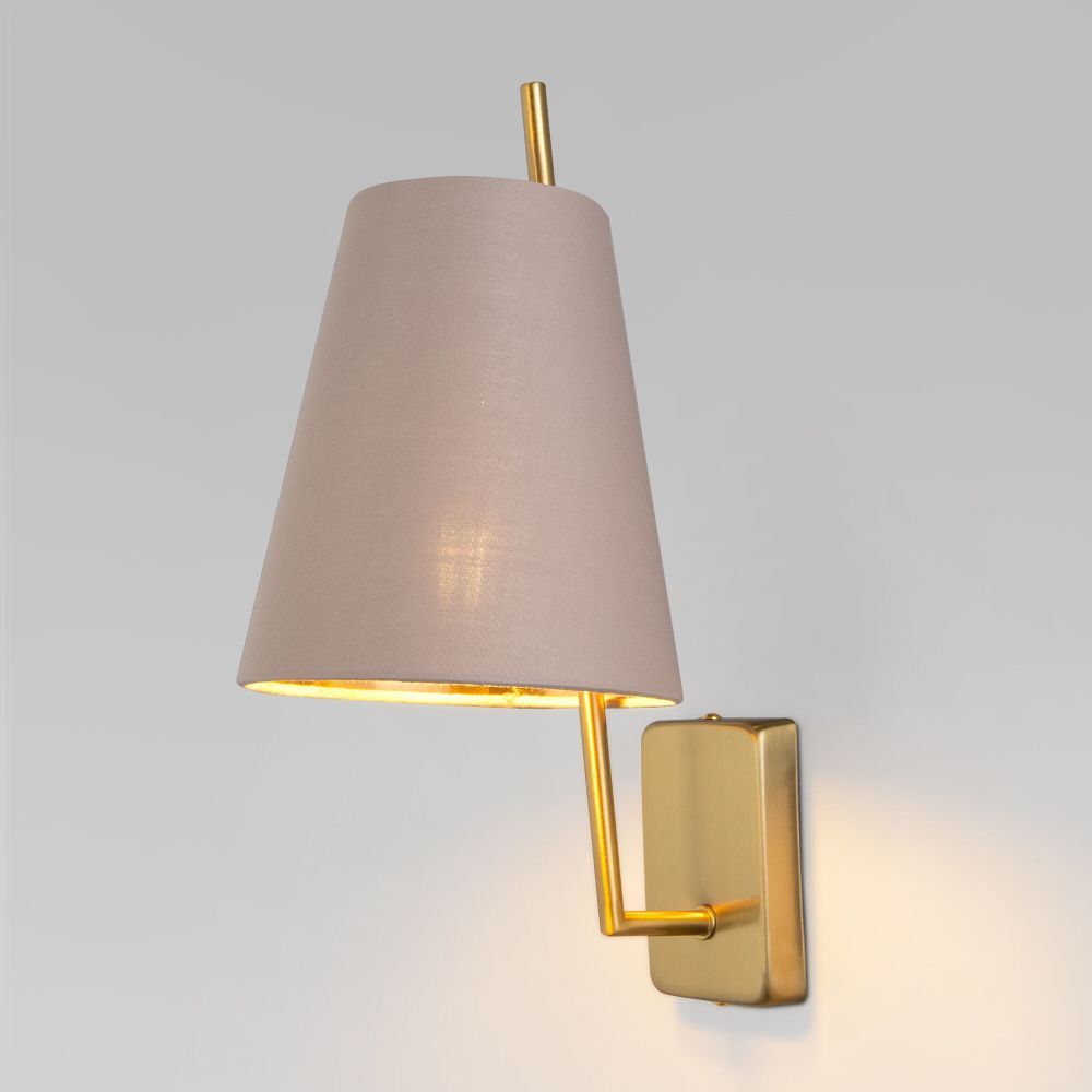 Бра 15*15*33 см, 1*E14*40W, Eurosvet Topanga 60173/1, латунь, a069016