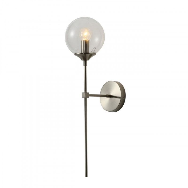Бра 23*15*60 см, 1*E14, 40W, Aployt Dominika APL.908.11.01, никель