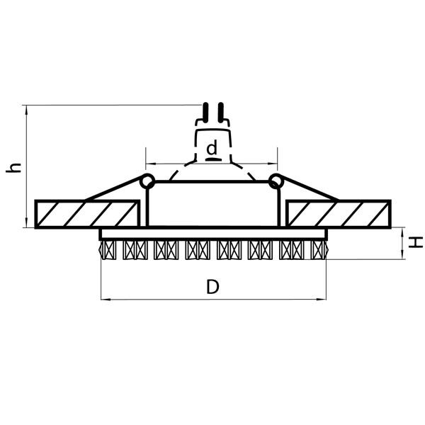 Встраиваемый светильник Lightstar 002534
