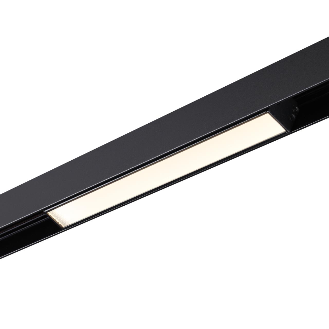 Трековый светильник 25 см для низковольного шинопровода Novotech Flum 358414, 12W LED, 4000K, черный