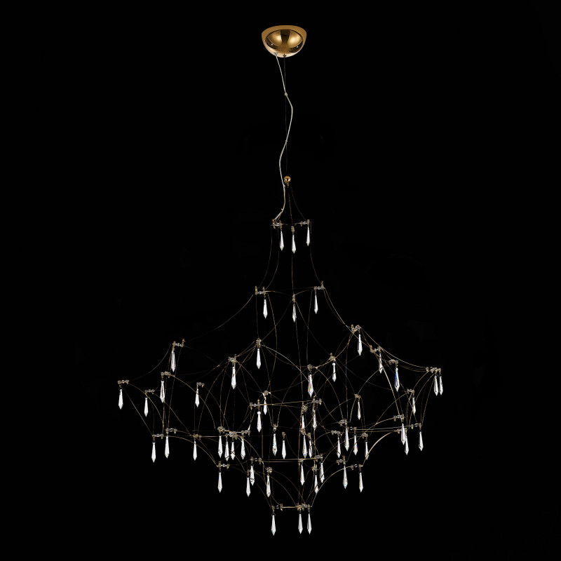 Люстра подвесная 100 см, 51W, 3000K ST LUCE GRAVETTA SL797.203.114 Золотистый, Шампань