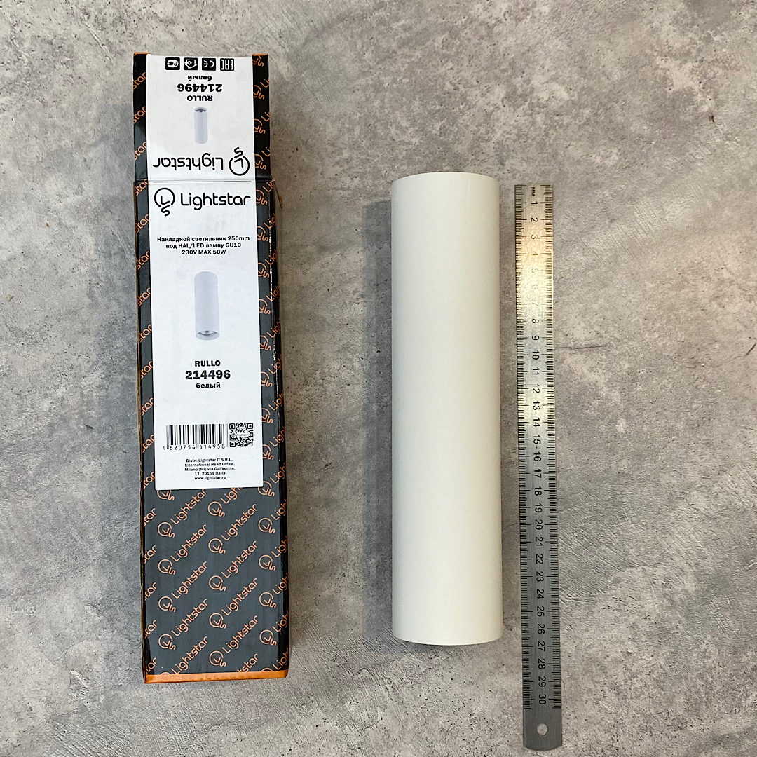 Светильник 6*6 см, GU10 50W, точечный Lightstar 214496 белый