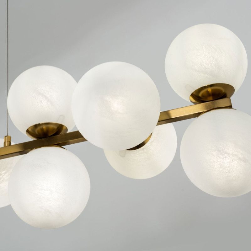 Подвесной светильник 28*125*80/120 см, 18*Е14 MODESTYLE MS.6117.18 BS латунь